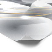 Silver & Gold Buddha Lotus Poster (Hoek)