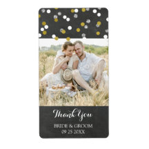 Silver Gold Confetti foto trouwlabels