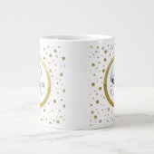 Silver/Gold Confetti Monogram Grote Koffiekop (Voorkant)