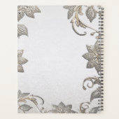 Silver Gold Floral Planner (Achterkant)