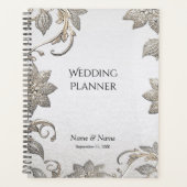 Silver Gold Floral Planner (Voorkant)
