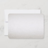 Silver Gold Floral RSVP-kaart RSVP Kaartje (Achterkant)