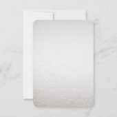 Silver Gold Floral RSVP-kaart RSVP Kaartje (Achterkant)