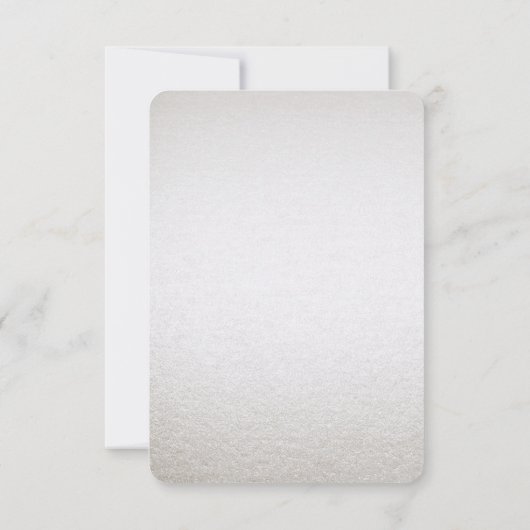 Silver Gold Floral RSVP-kaart RSVP Kaartje (Achterkant)