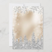 Silver Gold folie Snow Pine Winter vrijgezellenfee Kaart (Achterkant)