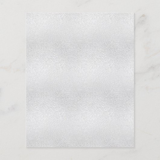 Silver Gold Foral budget bruiloft-uitnodiging (Achterkant)