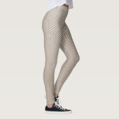 Silver/Gold Geometric Designer Leggings voor vrouw (Rechts)