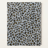 Silver Gold Glitter Black leopard Print Planner (Achterkant)