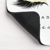 Silver Gold Glitter Branding Beauty Lashes White Muismat (Hoek)