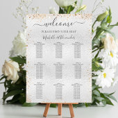 Silver Gold glitter bruiloft-zitbord Poster