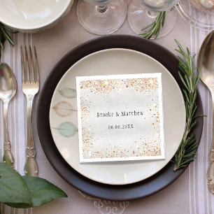 Silver Gold glitter glamoureuze bruiloft Servet