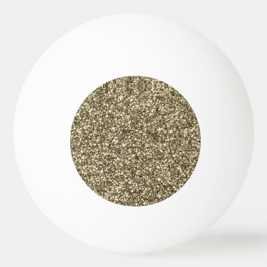 Silver Gold Glitter Kijk Ping Pong Ball Elegant (Voorkant)