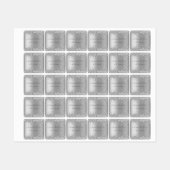 Silver Gold Glitter Metal Sparkle Drift Jouw tekst Labels (Vel)