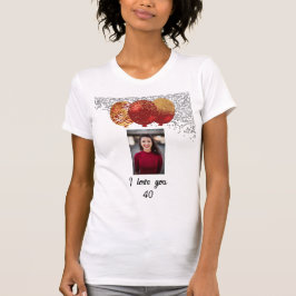 Silver & Gold Glitter Red Balloons Guest of Honor T-shirt