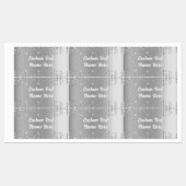 Silver Gold Glitter Sparkly Labels Aangepaste teks (Vel)
