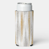 Silver Gold Glitzy Sparkle Christmas New Year Seltzer Blikjeskoeler (Seltzer Achterkant)