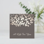 Silver Gold Leaves Salon en Spa Cadeaubon (Staand voorkant)