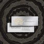 Silver Gold Lotus Yoga Meditation Reiki Instructor Mini Visitekaartje
