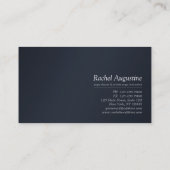 Silver Gold Lotus Yoga Meditation Reiki Instructor Visitekaartje (Achterkant)