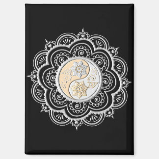 Silver & Gold Mandala Magneet