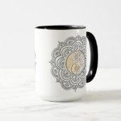 Silver & Gold Mandala Mok (Voorkant rechts)