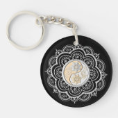 Silver & Gold Mandala Sleutelhanger (Voorkant)