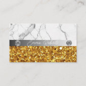 Silver Gold Marble Diamond Coach Visitekaartje (Voorkant)