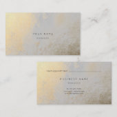 Silver Gold Metallic Abstract Appointcard Afsprakenkaartje (Voorkant / Achterkant)