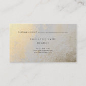 Silver Gold Metallic Abstract Appointcard Afsprakenkaartje (Achterkant)