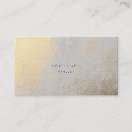 Silver Gold Metallic Abstract Appointcard Afsprakenkaartje