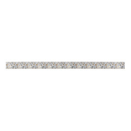 Silver & Gold Mosaic Satin Ribbon Satijnen Lint