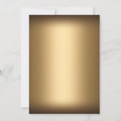 Silver Gold Princess Masquerade Sweet 16 Invite Kaart (Achterkant)