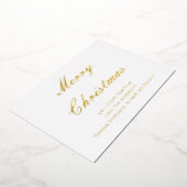 Silver Gold Roos Gold Foil kerstfeestdag Kaart (Gedraaid)