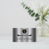 Silver Gold Shine Eyelashes Customer Loyalty Kaart (Staand voorkant)