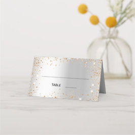 Silver Gold sparkles bruiloft Plaatskaartje