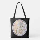 Silver & Gold Yin Yang Tote Bag (Achterkant)