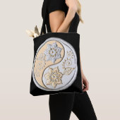 Silver & Gold Yin Yang Tote Bag (Dichtbij)