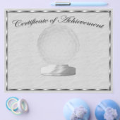 Silver Golf Certificate of Achievement Flyer (Enkel)