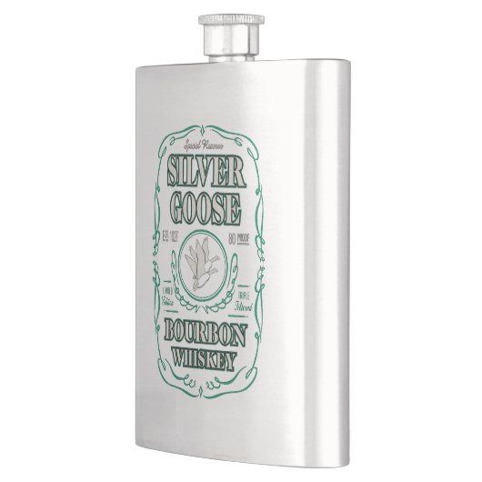 Silver Goose Bourbon Whiskey Flacon (Links)