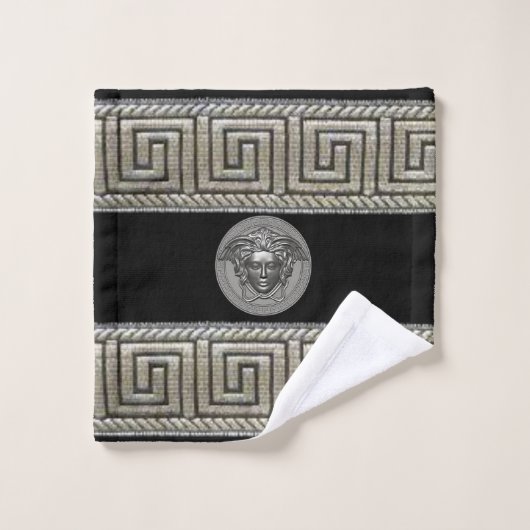 Silver Gorgon - Medusa Gast / Cadeau Bad Handdoek (Wasdoekje)