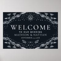 Silver Gothic Tarot Kaart bruiloft welkom teken