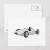 Silver GP Racer Briefkaart (Voorkant / Achterkant)