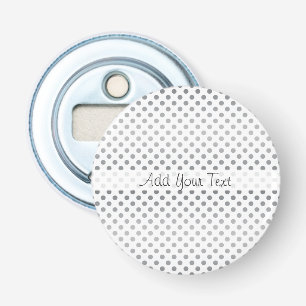 Silver Gradient Polka Dots van Shirley Taylor Button Flesopener
