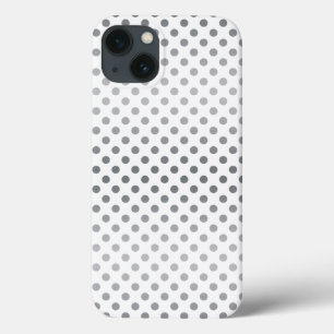 Silver Gradient Polka Dots van Shirley Taylor iPhone 13 Hoesje