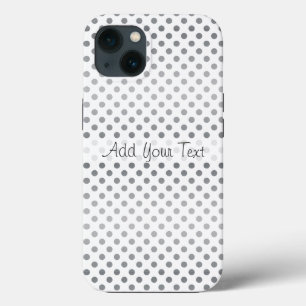 Silver Gradient Polka Dots van Shirley Taylor Case-Mate iPhone Case