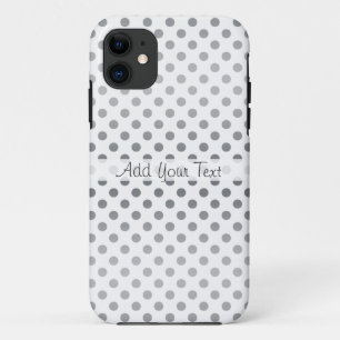Silver Gradient Polka Dots van Shirley Taylor Case-Mate iPhone Case