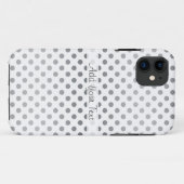Silver Gradient Polka Dots van Shirley Taylor Case-Mate iPhone Case (Achterkant (horizontaal))