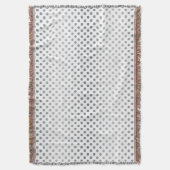Silver Gradient Polka Dots van Shirley Taylor Deken (Voorkant Verticaal)