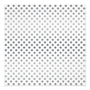 Silver Gradient Polka Dots van Shirley Taylor Foto Afdruk
