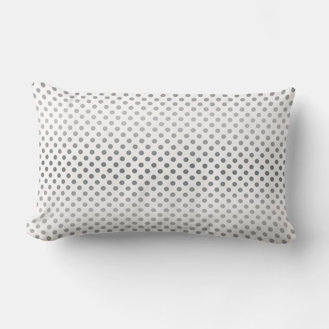 Silver Gradient Polka Dots van Shirley Taylor Kussen (Voorkant)